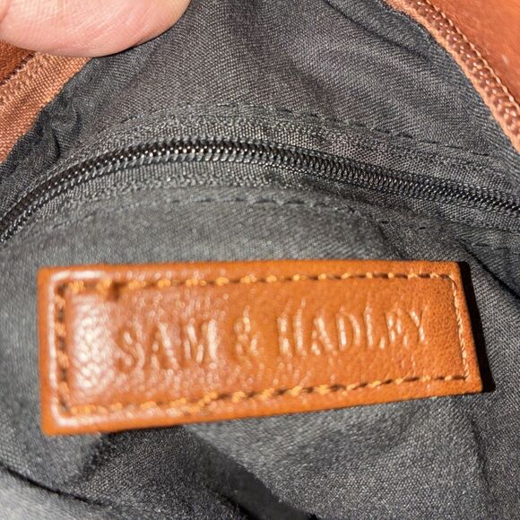 Sam & Hadley Brown Faux Leather Shoulder Bag- Excellent Used Condition - Picture 10 of 10